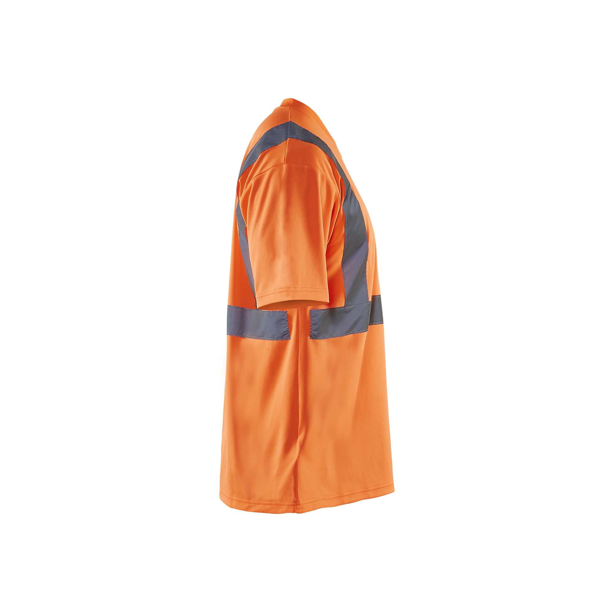 BLAKLADER 33131009 Hi Vis T Shirt Hi Vis Reflective Short Sleeve Work T-Shirt MEN - 100% Polyester
